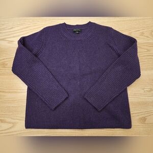Banana Republic ribbed cashmere sweater purple size S